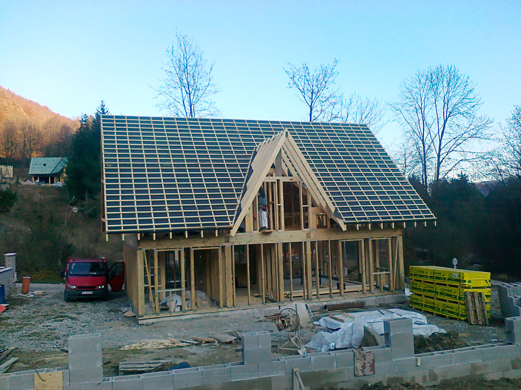 montované domy - drevo 1